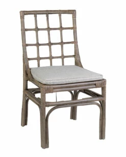 Best Sale 🎉 East At Main Alana Rattan Side Chair Home Accent Chairs 🔔