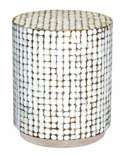 Best deal ❤️ East At Main Simon Coconut Round End Table Home End & Side Tables 🎉