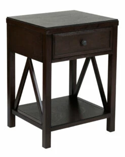 Best deal ⭐ East At Main Wilco Acacia Accent Table Home End & Side Tables 🛒