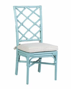 Best Sale ⌛ East At Main Evie Rattan Side Chair Home Accent Chairs ⭐