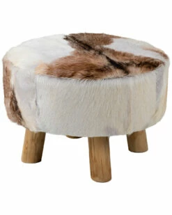 Best reviews of ⭐ East At Main Maxwell Natural Hide Ottoman Home Ottomans & Poufs 🌟