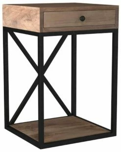 New 👏 East At Main Finn Accent Table Home End & Side Tables 🎁