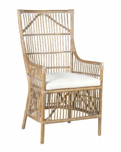 Best Sale ✨ East At Main Winne Rattan Arm Chair Home Dining Chairs & Stools 💯